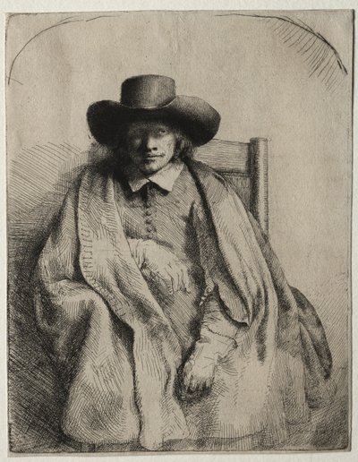 Clement de Jonghe, Prentverkoper door Rembrandt van Rijn