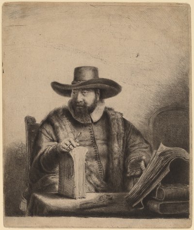 Cornelis Claesz Anslo door Rembrandt van Rijn