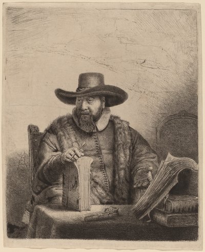 Cornelis Claesz Anslo door Rembrandt van Rijn