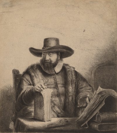 Cornelis Claesz Anslo, 1641 door Rembrandt van Rijn