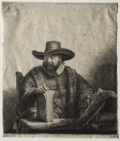 Cornelis Claesz Anslo, Doopsgezinde Predikant door Rembrandt van Rijn