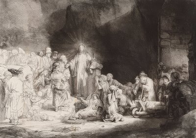 Het Honderdguldenblad door Rembrandt van Rijn