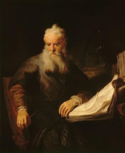 De apostel Paulus door Rembrandt van Rijn