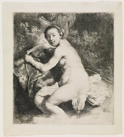 Diana in het bad door Rembrandt van Rijn