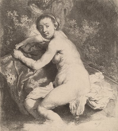 Diana in het Bad door Rembrandt van Rijn