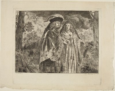 De man met de witte veer door Rembrandt van Rijn