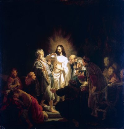 Ongelovige Thomas, 1634 door Rembrandt van Rijn
