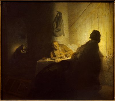 Emmaüsgangers door Rembrandt van Rijn