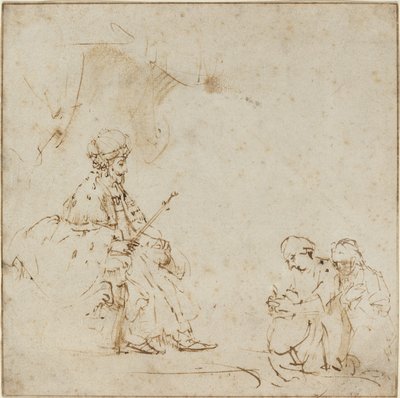 Esther voor Ahasveros door Rembrandt van Rijn