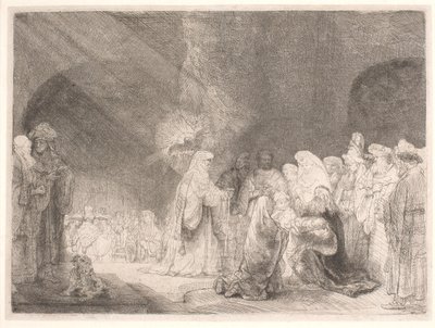 De presentatie in de tempel door Rembrandt van Rijn