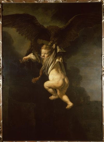 Ganymed in de klauwen van de adelaar door Rembrandt van Rijn