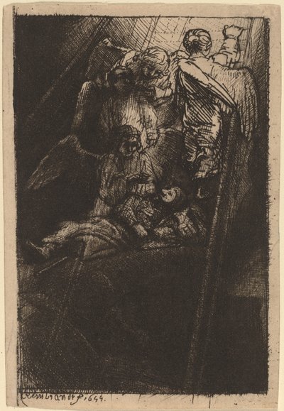 Jacobs Ladder door Rembrandt van Rijn