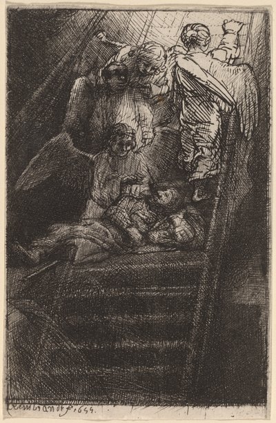 Jacobs Ladder door Rembrandt van Rijn