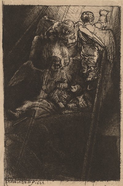 Jacobs Ladder, 1655 door Rembrandt van Rijn