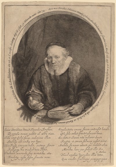 Jan Cornelisz. Sylvius door Rembrandt van Rijn