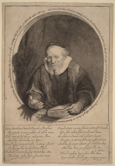 Jan Cornelisz. Sylvius door Rembrandt van Rijn
