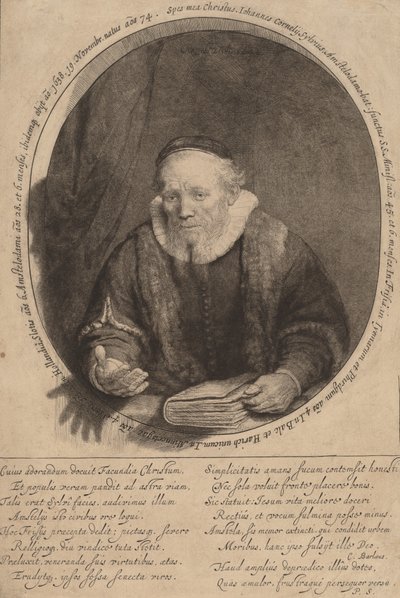 Jan Cornelisz. Sylvius (1646) door Rembrandt van Rijn