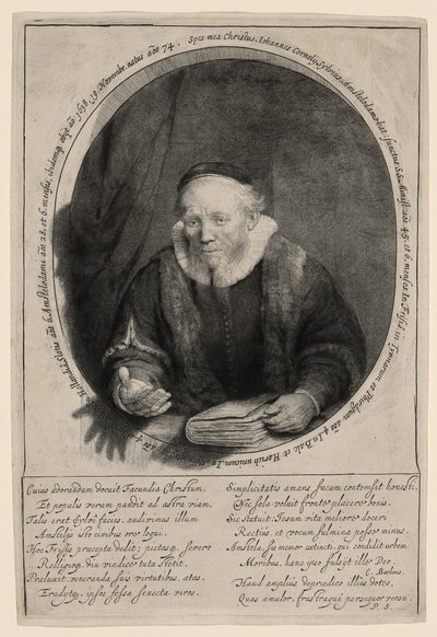 Jan Cornelius Sylvius, prediker door Rembrandt van Rijn