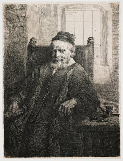 Jan Lutma, goudsmid door Rembrandt van Rijn