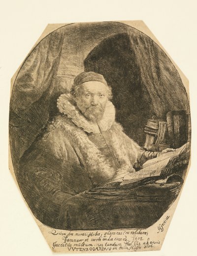 Jan Uytenbogaert, Predikant door Rembrandt van Rijn