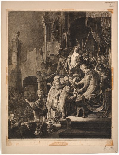 Jezus voor Pilatus door Rembrandt van Rijn