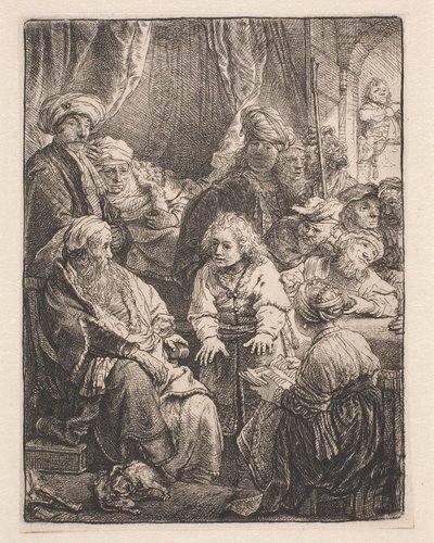 Josef vertelt zijn dromen door Rembrandt van Rijn