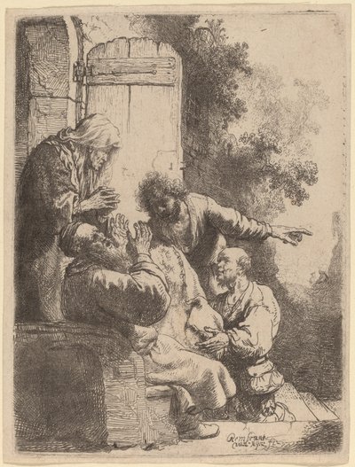 Jozefs Jas Gebracht naar Jakob door Rembrandt van Rijn