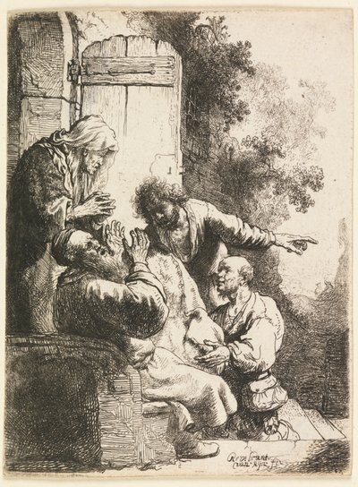 Jozefs Jas Gebracht naar Jakob door Rembrandt van Rijn
