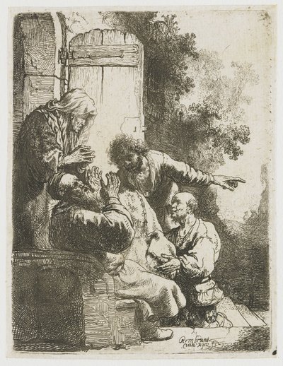 Jozefs jas gebracht naar Jakob door Rembrandt van Rijn