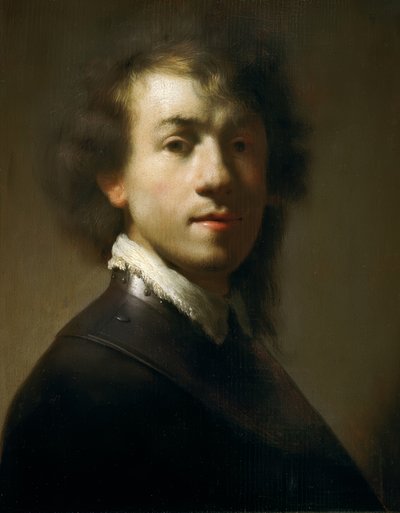 Jeugdig zelfportret als krijger door Rembrandt van Rijn