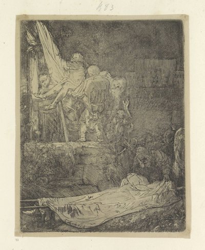 Kruisafname bij fakkellicht door Rembrandt van Rijn