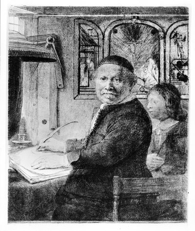 Lieven Willemsz van Coppenol, ca. 1658 door Rembrandt van Rijn
