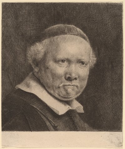 Lieven Willemsz van Coppenol: de grotere plaat door Rembrandt van Rijn
