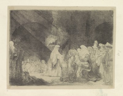 Loflied van Simeon door Rembrandt van Rijn