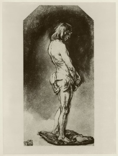 Mannelijk naakt door Rembrandt van Rijn