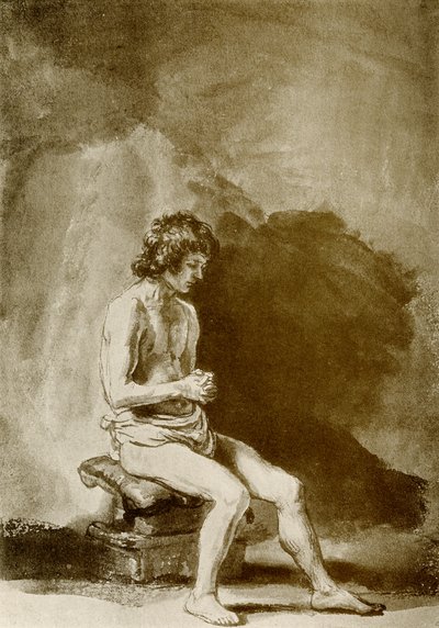 Mannelijk naakt door Rembrandt van Rijn