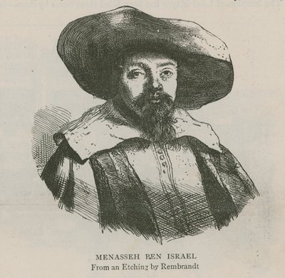 Menasseh Ben Israel door Rembrandt van Rijn