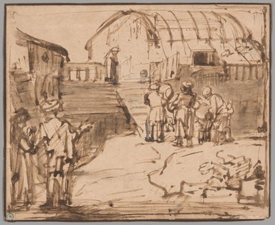 De Ark van Noach door Rembrandt van Rijn