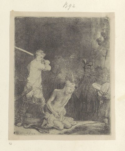 Onthoofding van Johannes de Doper door Rembrandt van Rijn