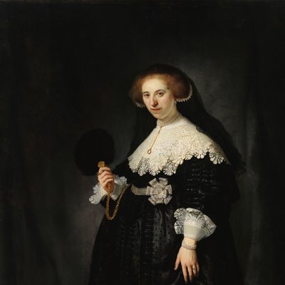 Portret van Oopjen Coppit door Rembrandt van Rijn