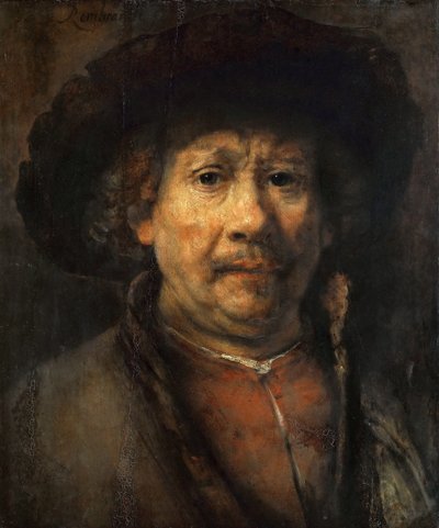 Klein zelfportret door Rembrandt van Rijn