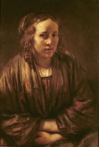 Portret van Hendrikje Stoffels door Rembrandt van Rijn