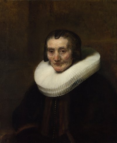 Portret van Margaretha de Geer, Echtgenote van Jacob Trip, 1661 door Rembrandt van Rijn