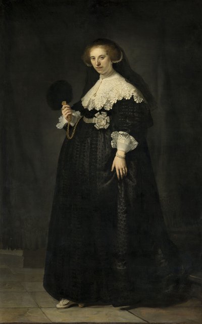 Portret van Oopjen Coppit, 1634 door Rembrandt van Rijn