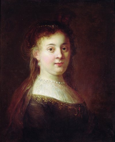 Portret van Saskia van Uylenburch, ca. 1633 door Rembrandt van Rijn