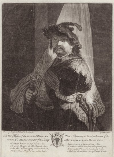 Portret van Willem Tell door Rembrandt van Rijn