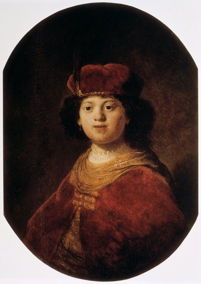 Portret van een Jongen, 17e eeuw door Rembrandt van Rijn