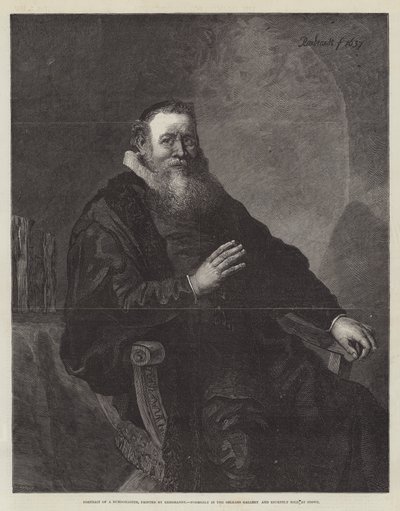 Portret van een Burgemeester door Rembrandt van Rijn