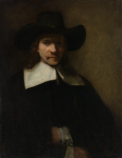 Portret van een man, ca. 1655-60 door Rembrandt van Rijn