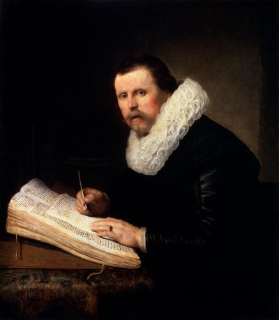Portret van een Geleerde door Rembrandt van Rijn
